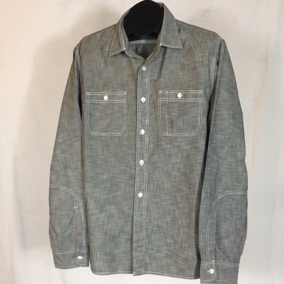 Lands' End Other - Super Cool Stained Sleeve Canvas Button Up